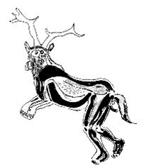 Le Sorcillier, a Witch Priest in horned robe.